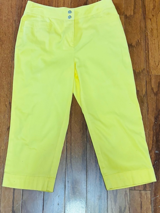 Cato Pants - Cato Yellow Double-Breasted Blazer and capris pants NWOT Size L, Pants Size 8